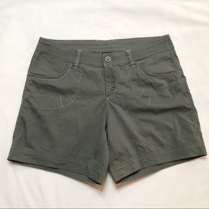 Kuhl Kontra Army Green Hiking Shorts Size 10